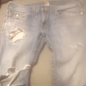 Men's distressed jeans